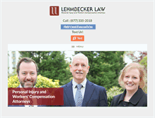 Tablet Screenshot of lehmlaw.com